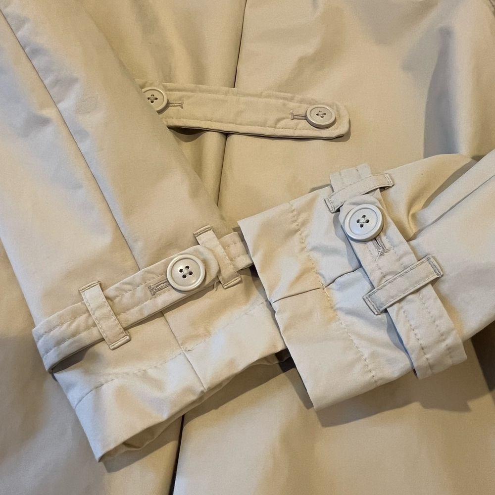 Lands' End Girls Khaki Trench Coat, Size M (10/12) - Picture 5 of 12
